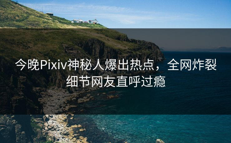 今晚Pixiv神秘人爆出热点，全网炸裂细节网友直呼过瘾